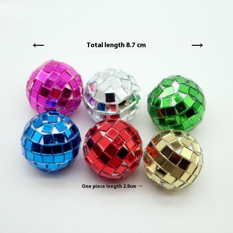 

6Pcs 1:12 Dollhouse Christmas Ball Mirror Ball Model Funiture Accessories For Doll House Decor Kids Pretend Play Toys Gift