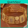 Geometric Gold Alloy Waist Chain For Women With Hollow Square Design And Elegant Style