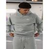 Set Felpa con Cappuccio Casual Ricamata Stile Americano e Pantaloni a Gamba Larga per Coppie