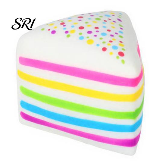 Simulated Cake Toy Squeeze Anxiety Relief Slow Rising Rainbow Stress Reducer Portable Fake Food Decompression Tools Fidget