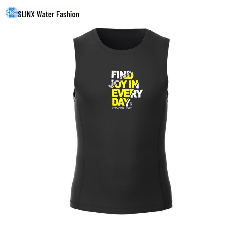 SLINX Men's Super Elastic CR Warm Sleeveless Diving & Surfing Vest