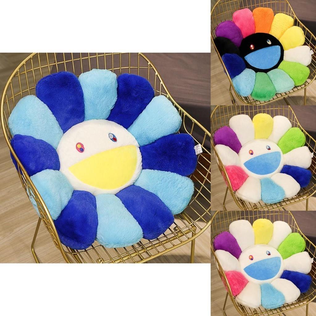 Colorful Takashi Murakami Rainbow Flower Pillow Plush Soft Toy For Kids And Collectors