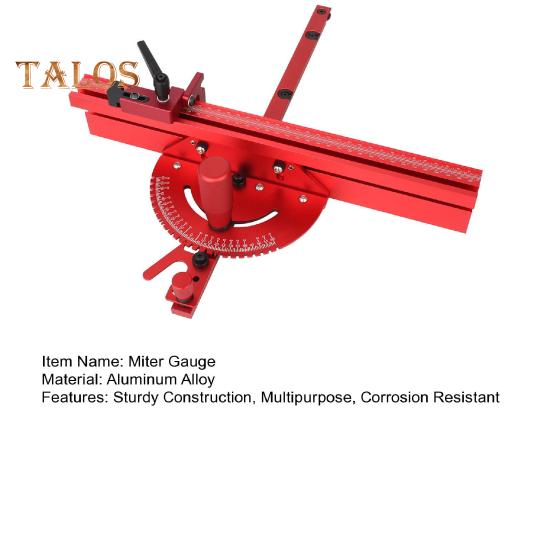 Table Saw Miter Gauge Sturdy Construction Multipurpose Aluminum Alloy Universal Precision Miter Gauge with 27 Angle Stops