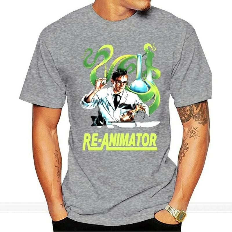 Reanimator Classic 80s Horror T Shirt cotton tshirt men summer fashion t-shirt euro size