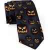 Halloween Pumpkin Black Tie Props Supplies Cosplay Costumes Pumpkin Head Little Ghost Tie Dress-Up Ties Fashion Accessories
