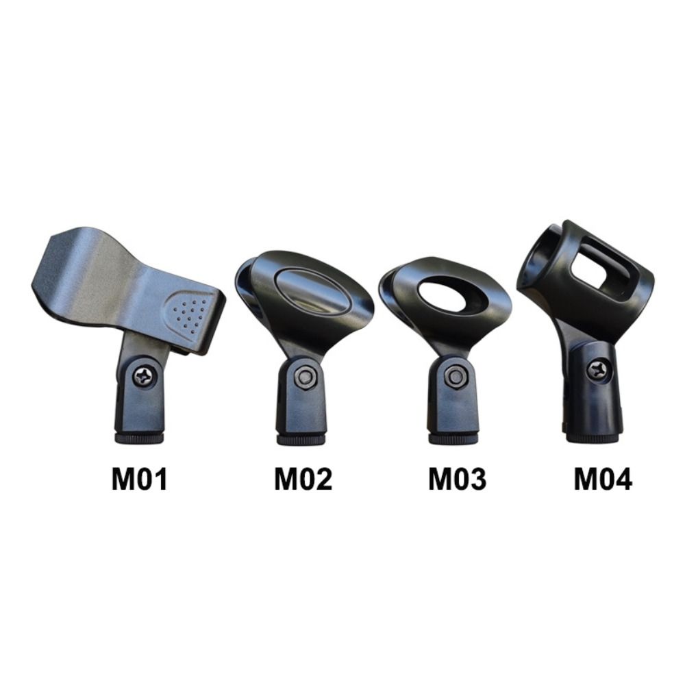 New Universal Microphone Clip Rotatable Durable Mic Mount Holder Handheld Mic Accessories Wireless/ Wired Mic