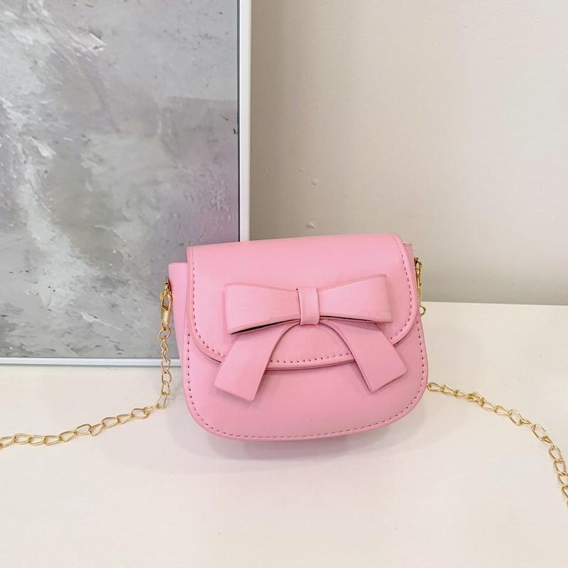 Butterfly Knot Girl Bright Shoulder Bag Lightweight Casual Purse Daily Outings