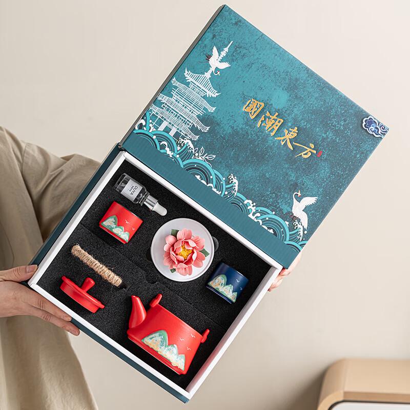 Hongyu Hand-painted Ceramic Tea Set