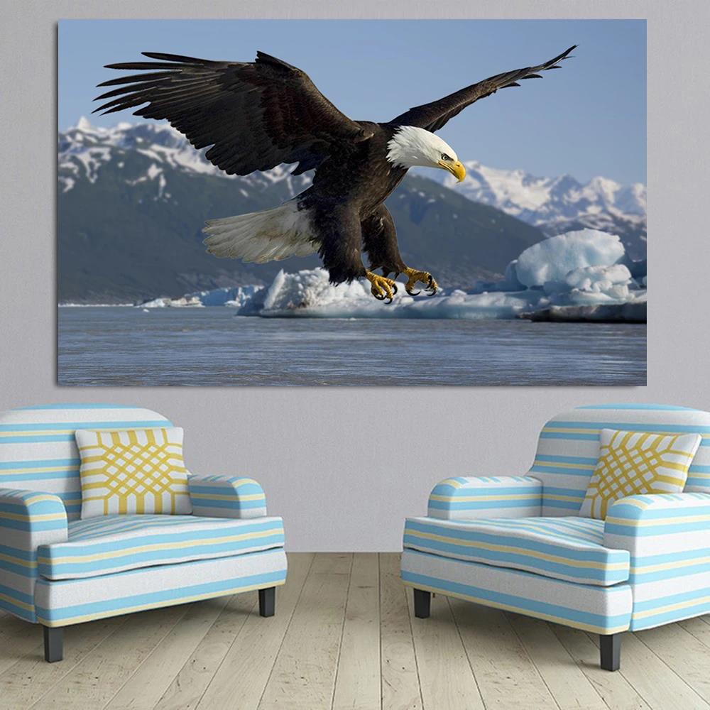 Eagle Roc Spreading Wings HD Canvas Print Poster Home Living Room Bedroom Decorative Painting Modern Simple Wall Art Animal