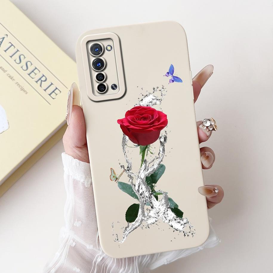 Case For OPPO Find X2 Lite Cover CPH2005 Shockproof Funda Fashion Flower Soft Silicone Bumper For OPPO Find X2 Neo CPH2009 Coque
