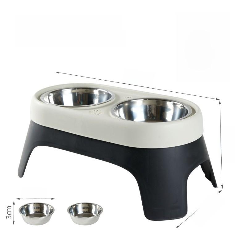 Pet Food Bowls Set With Antispill Elevated Design For Cats And Dogs