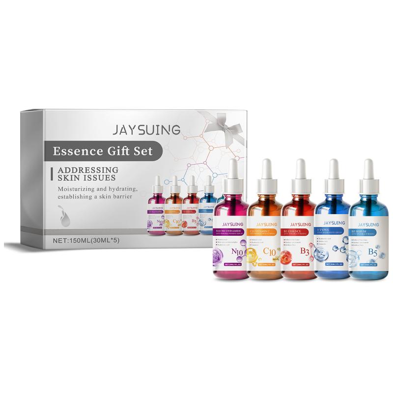 Erschwingliches Hautpflege-Set Gesichtsserum Hyaluronsäure Vitamin C Niacinamid B5 Zur Faltenkontrolle Feuchtigkeitsspendende Routine