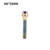 Titanium Zinc Zinc Alloy Bicycle Stem Top Cap Screw M6x30/35mm Bicycle Headset Cover Screws  Road Bikes