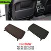 Car Seat Back Panel Leather Backrest Storage Pocket Cover Accessory Black For BMW X5 X6 F15 F16 2014-