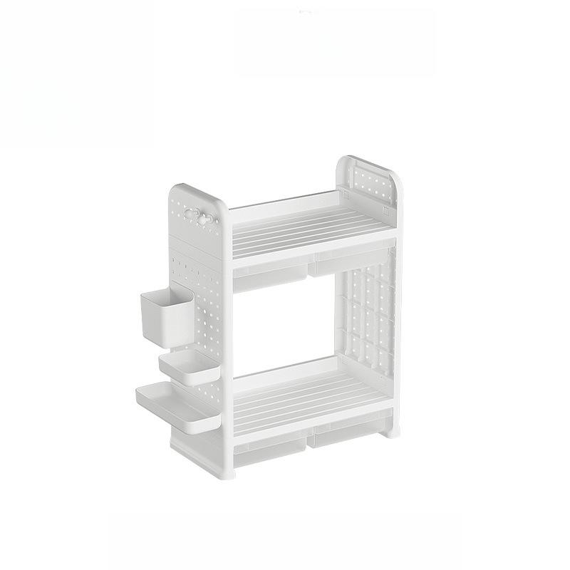 

Large Capacity Pegboard Rack with 4 Drawers Storage Box Student Office Books Stationery Organizer Desktop Cosmetic Storage Shelf белый