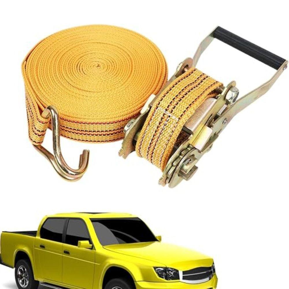 Multifunkční přední nákladový ráčnový popruh pro nákladní vozidlo Dvojitý hák Bezpečné upínací popruhy Auto