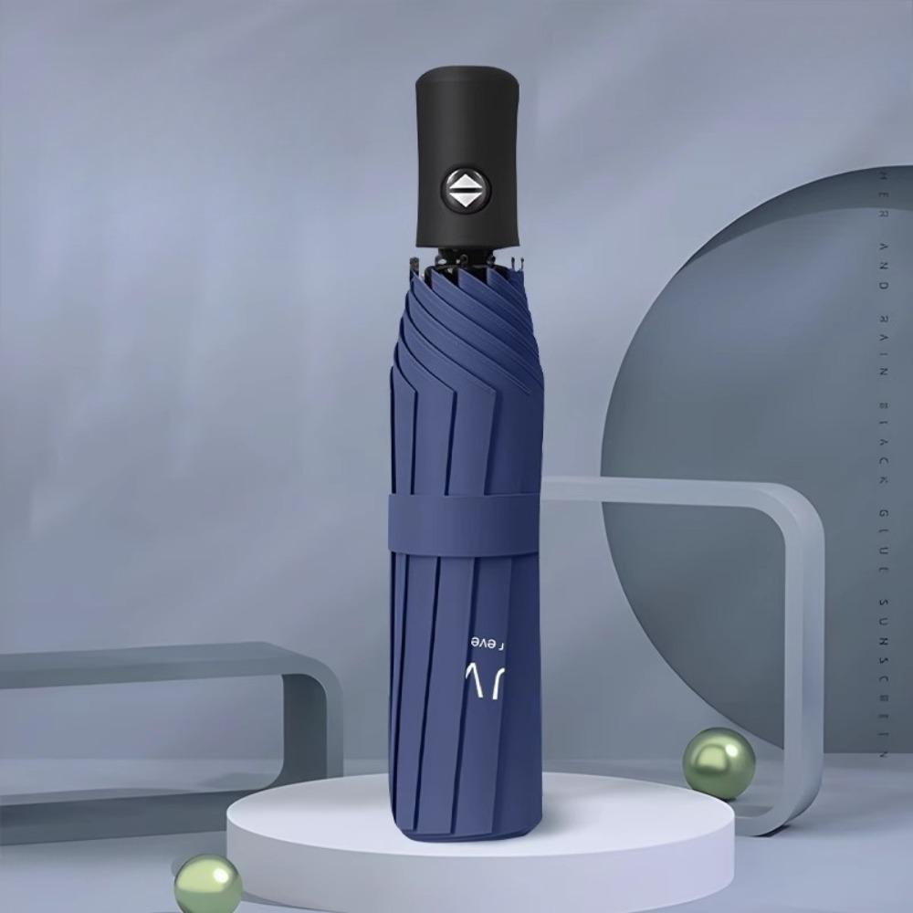 Automatic umbrella weather and rain folding parasol women vinyl sun protection UV protection student sun umbrella