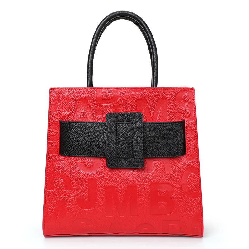 

Новая женская сумка с буквенным принтом, модная и универсальная, большая вместительная квадратная сумка из коровьей кожи