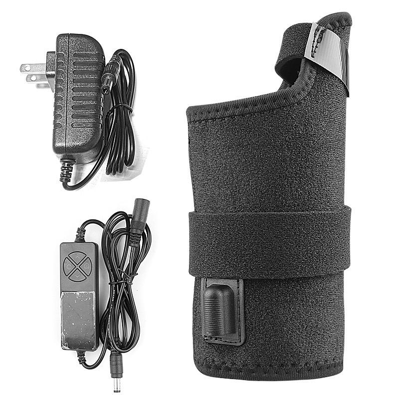 Heating Wrist Guard 12V Socket with Thermostat Plug-in Heating and Warmth Thumb Wrist Guard Strap Pressurized Protective Gear