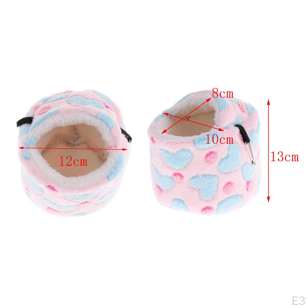 Thickened Winter Hamster Mice House Cage Hanging Bed Hammock - Blue