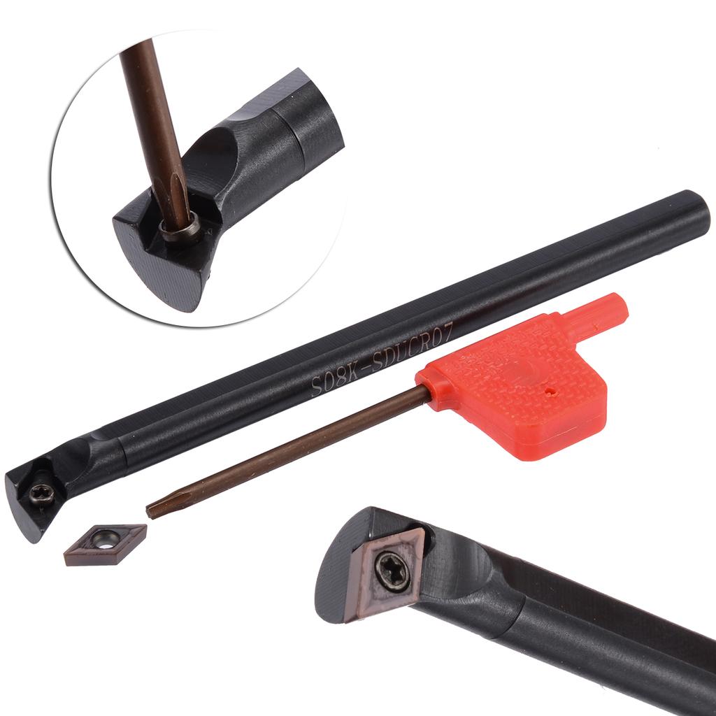 Holder + 10Pcs Mwlnr2020K08 Wnmg080404 Inserti In Metallo Duro + Key