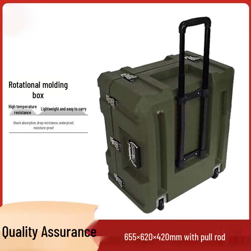 

Ruobeite Heavy Duty Outdoor Rotomolded Storage Case with Pull Rod