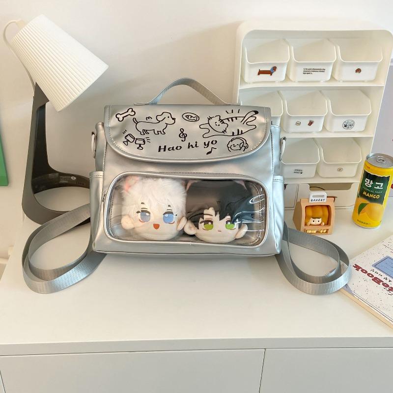 Nischen-Design-Sinn kleine Lebensmittel Crossbody, Studenten-Graffiti-Stickerei Rucksack cm Babytasche einzelne Schulter