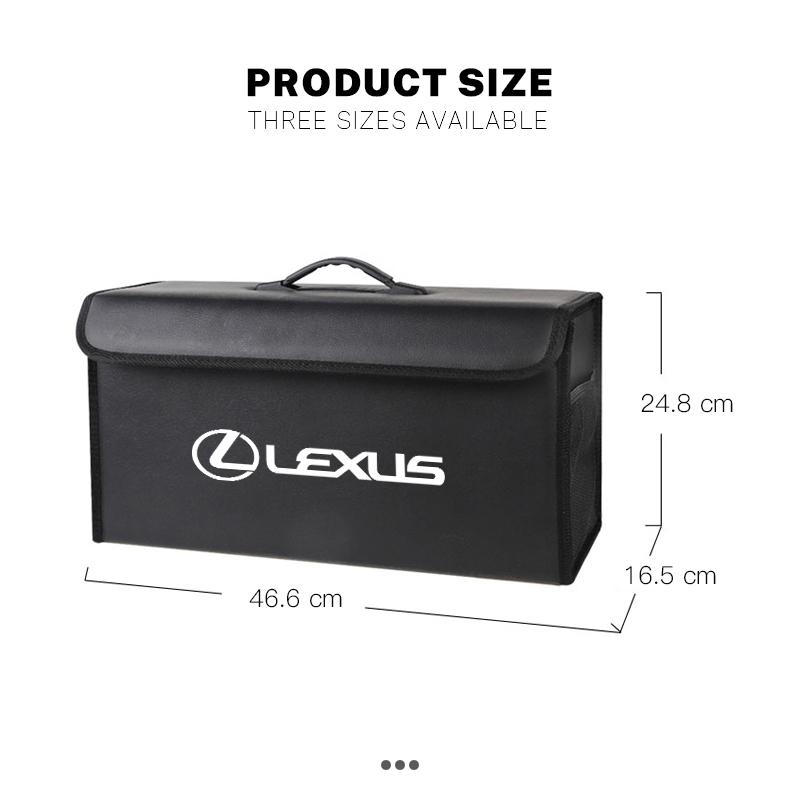 Auto Kofferraum Organizer Box Leder Faltbare Aufbewahrungstasche Für Lexus GS IS LS500h ES260 ES300h RX350h NX260 UX260 LM LC RZ450e TX RC CT