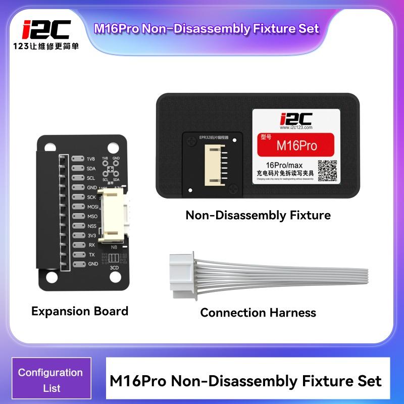 I2C M16Pro Layer-Free U2 Charging Chip Programmer for IPhone16 P 16PM Fast Read/Write & Repair Tool for Charging IC Data