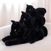 Big Size Cool Black Horse Throw Pillow Classic Horses Plush Toy Sofa Cushion Sleeping Companion Doll Home Decor Boy Gift
