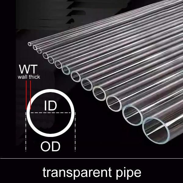 

Высокопрозрачная трубка из ПК Поликарбонатная пластиковая трубка толщиной 1 мм Устойчивость к коррозии и окислению Высокая термостойкость Прочная OD9mm WT 1mm&30cm x2pcs прозрачный