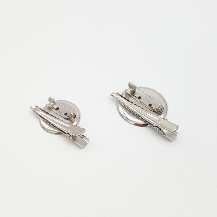 50Pcs Metal Crafting Circles for Jewelry Enthusiasts Practical Brooches and Hair Clip Accessories Jewelry Findings