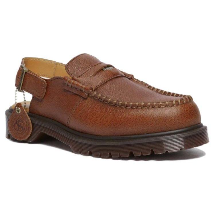 Dr. Martens Comfortable Round Toe Versatile Backless Casual Shoes Women Casual Shoes Brown 31511248