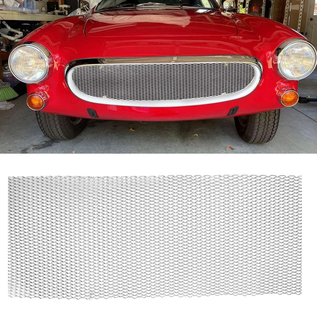 Car Front Center Grid Grille Rhombic Mesh Stable Structure Aluminum Fit for Cars