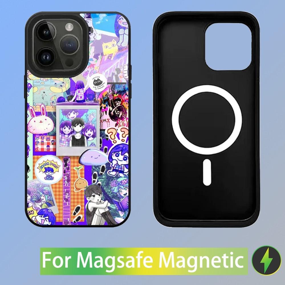 Omori Game Phone Case For iPhone 15,14,13,12,11,Plus,Pro,Max Mini Magsafe Magnetic Wireless Charging