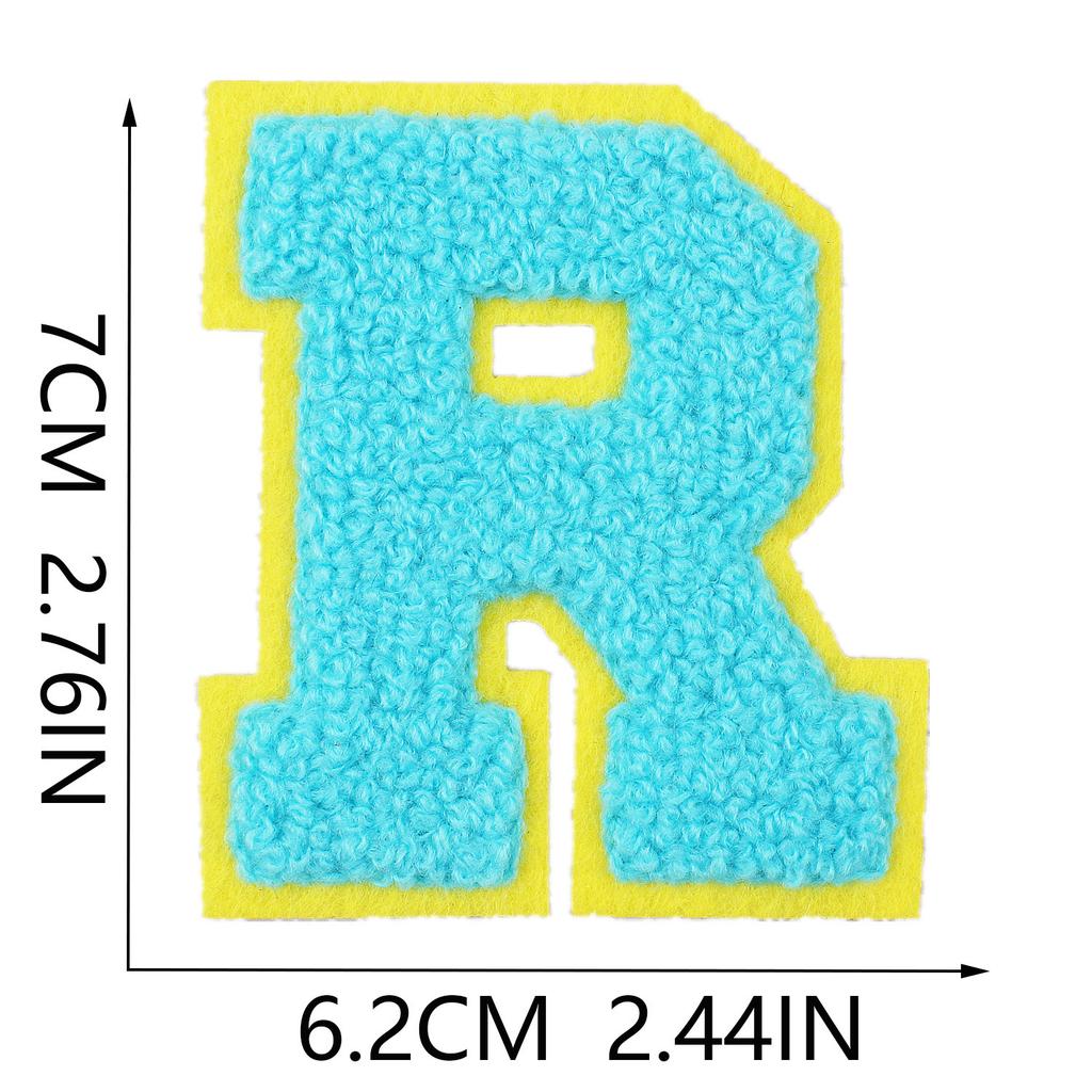 Mixed Color 7Cm Towel Embroidery English Letters Cloth Sticker Clothing Accessories Letter Sticker Computer Embroidery Chapter Boy Ironing Letters