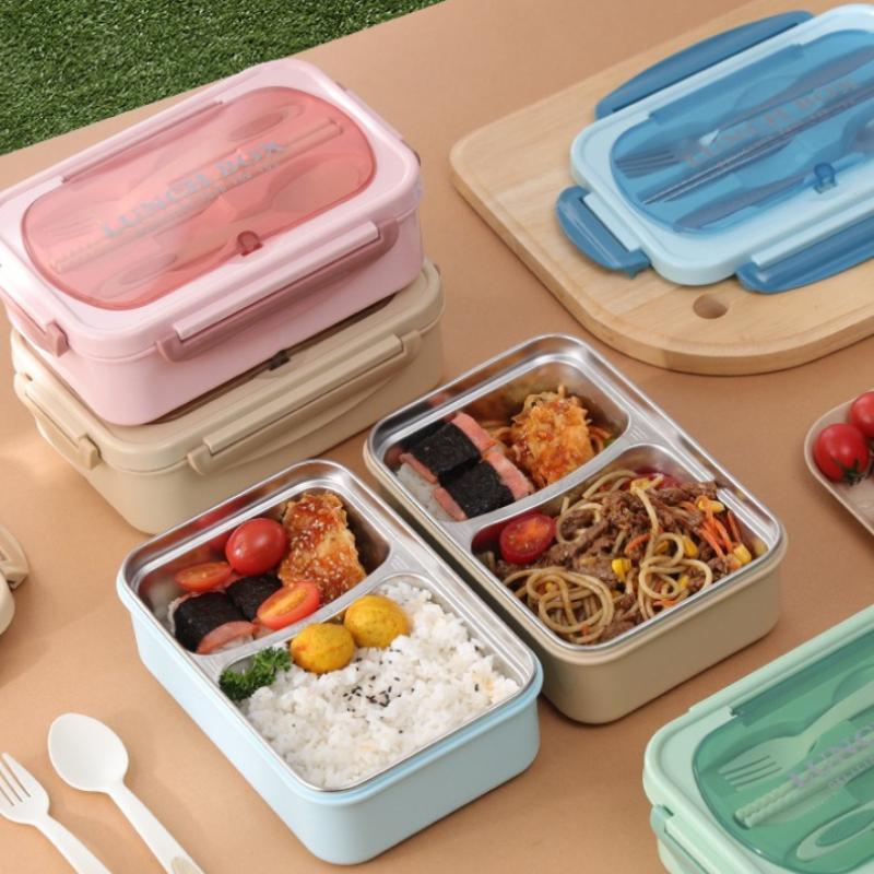 1pc Bento Box Adult Lunch Box, Containers For Adults Men Women With 3 Compartments, Lunchable Food Container Back To School