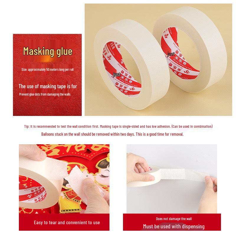 Wedding Room Decor Nano Tape: Double-Sided, No Residue, Wall-Safe Balloon Dot Glue