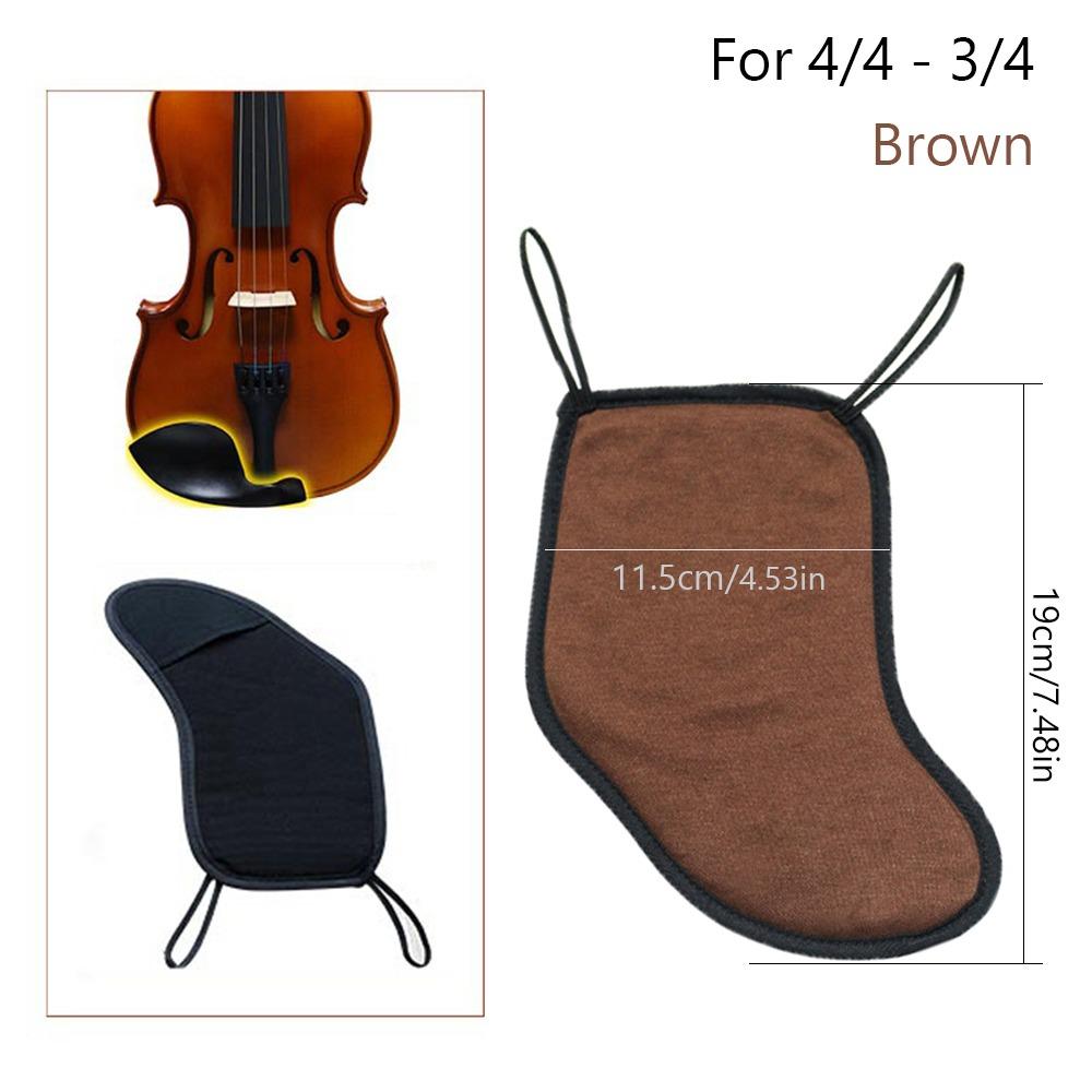 

Cotton Violin Shoulder Pad Absorbs Sweat Fiddle Sponge Cushion For 3/4 4/4 1/2 1/4 1/8 1/32 For 4/4 - 3/4 Brown