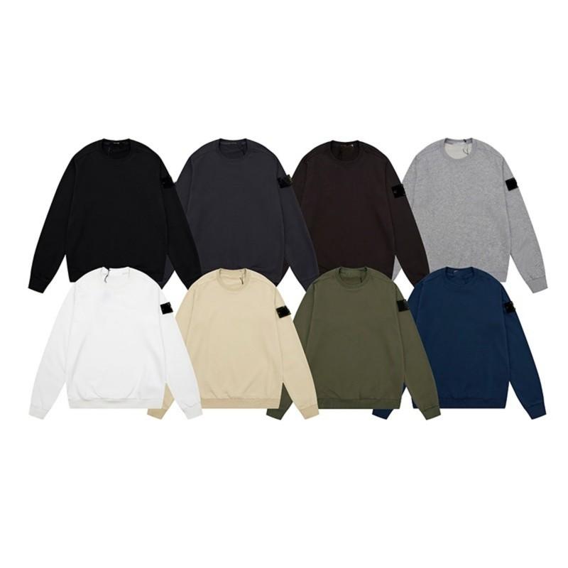 Basic Plain Hooded Sweatshirt Men Women 360g Cotton Loose Fit Casual Streetwear