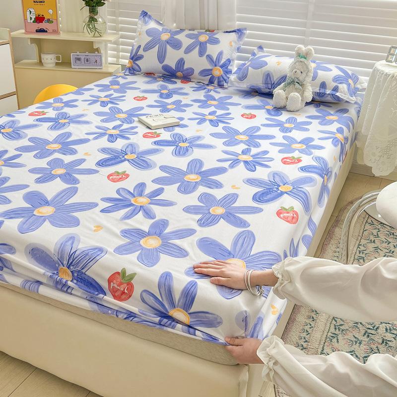 Foreign trade single product ins wind mattress three-piece set simple bedspread single piece Simmons mattress protective cover non-slip fixed