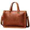 Men's Bag Crazy Horse Leather Men Briefcase for Laptop 14 Messenger Men's Leather Business Office Bag