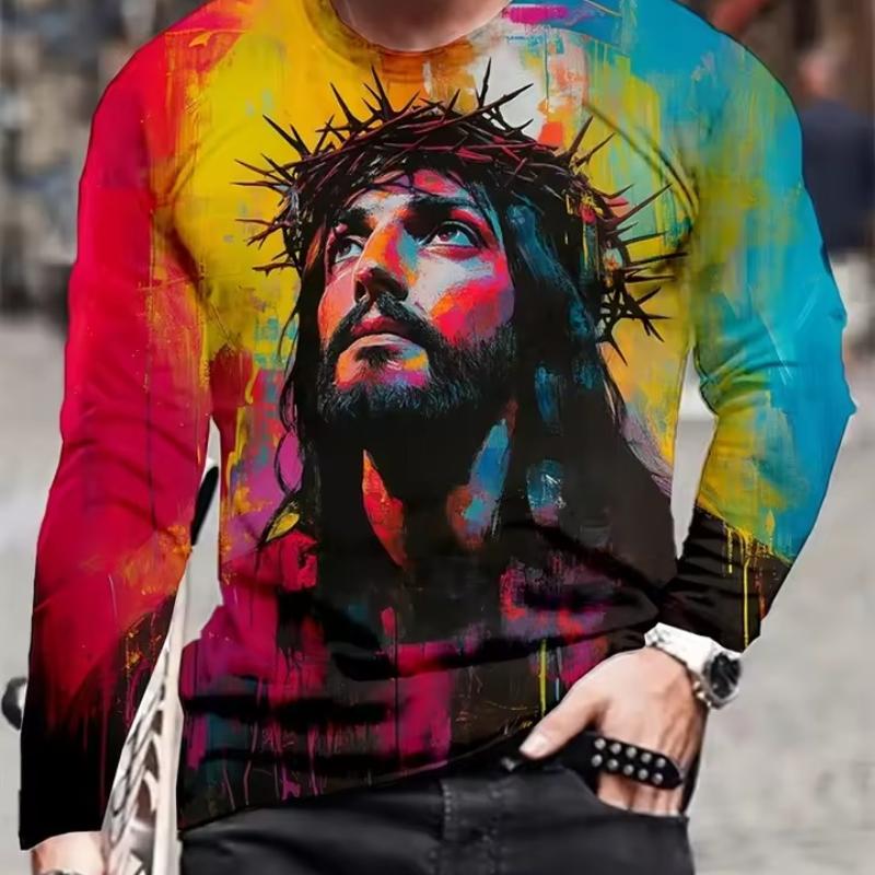 Autumn Fashion Men's Casual Round-neck Long-sleeved T-shirt, Daily Casual Men's Top, Simple, Fashionable And Versatile