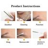 4/6pcs/set Rose Gold Blackhead Needle Set Stainless Steel Pore Cleanser Tool  Beauty Treatment