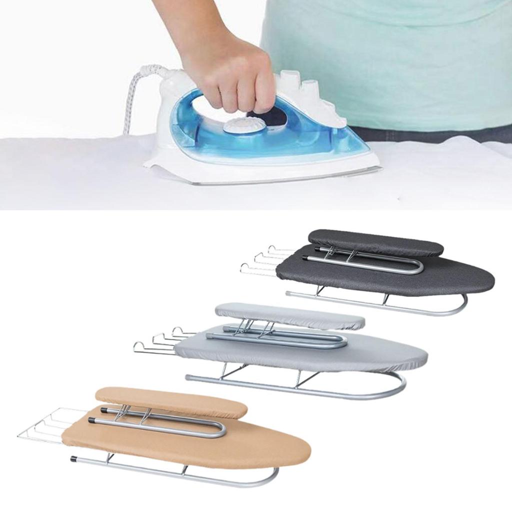 Tabletop Ironing Board Portable Iron Board Heat Resistant Foldable with Iron