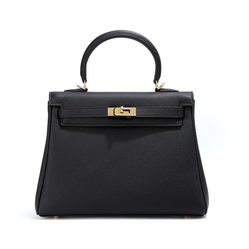 Genuine Leather Kelly Bag Women Soft
