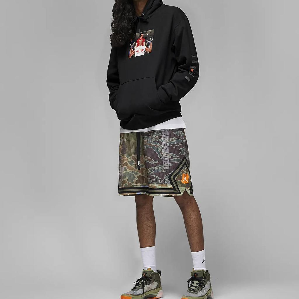 Jordan x Undefeated Weights Hoodie Black Men Streetwear DX6317-010