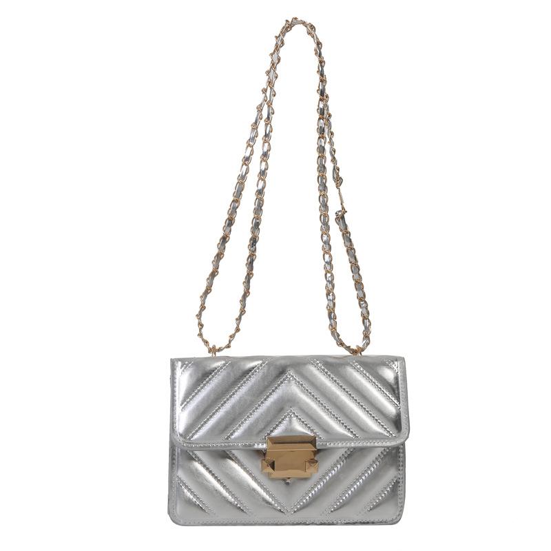 2025 summer new popular fashion casual shoulder bag simple striped oblique span bag casual retro small square bag women