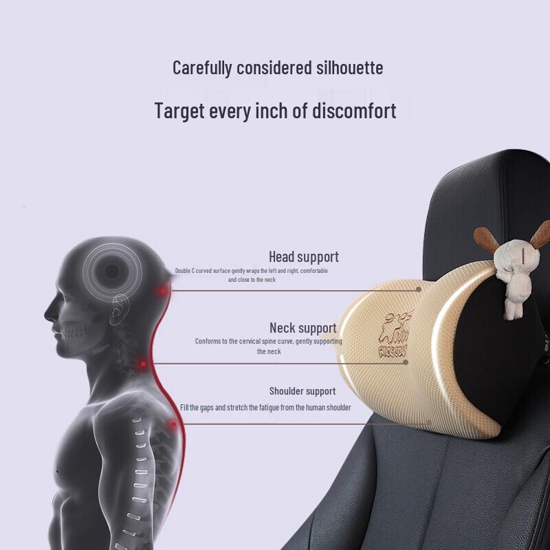 Universal Memory Foam Car & Office Support Pillows
