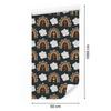 Rainbows and Butterflies Boho Wallpaper Turquoise, Graphite and Brown 50x1000